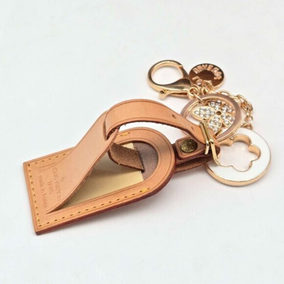Authentic Louis Vuitton Luggage Tag with Unbranded Keycharm, Keychain, Bagcharm - Picture 7 of 8